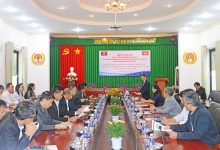 Bộ trưởng Bộ Công nghệ và Truyền thông Lào cùng đoàn đại biểu tới thăm và làm việc tại Viện Nghiên cứu hạt nhân